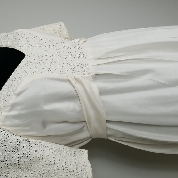 Banana Republic Ivory Silk Dress Size 6 - Picture 7 of 16